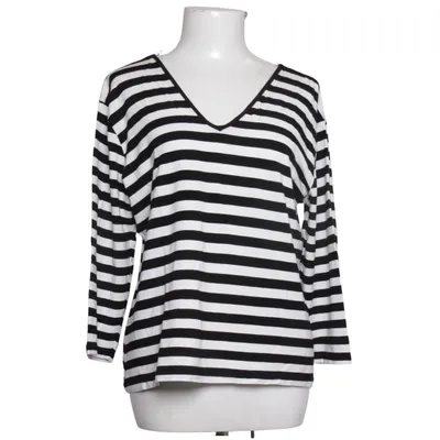 Langærmet t-shirt (Sort, Hvid) fra Ben Barton Elastan, Viscose