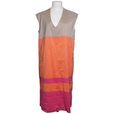 Dress (Beige, Orange, Pink) from René Lezard Cotton, Elastane, Polyamide