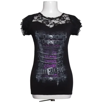 Top (Sort, Lilla) fra Spiraldirect Elastan, Viscose