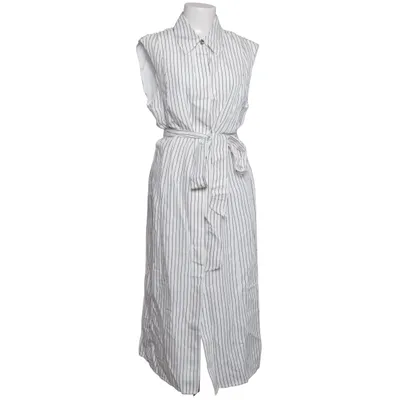 Shirt dress (White, Multicolored) from H&M Premium Quality Viscose, Linen, Polyester