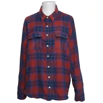 Flannel skjorte (Rød, Blå, Flerfarvet) fra Mian Bomuld, Genanvendt polyester