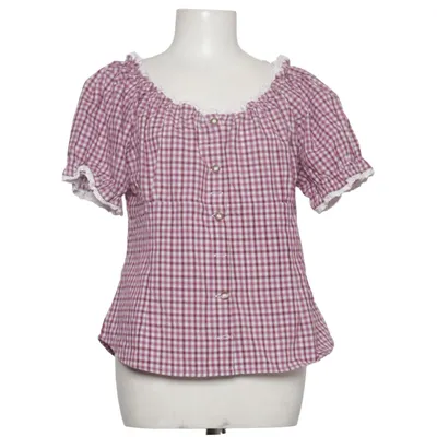 Dirndlblus (Lila, Vit) från Os Trachten Bomull, Polyester