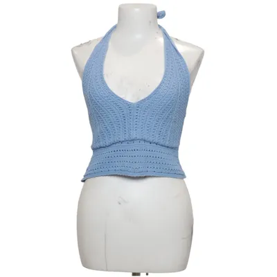 Halterneck top (Blå) fra Hollister Bomuld, Elastan