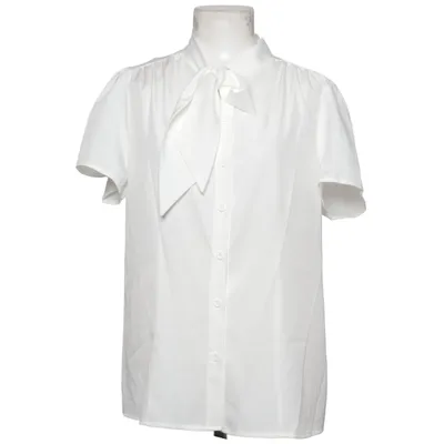Bluse (Hvid) fra Belle Poque Elastan, Polyester