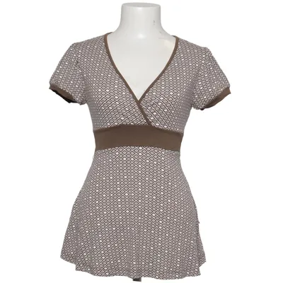Slå-om top (Brun, Hvid) fra Noppies Elastan, Viscose