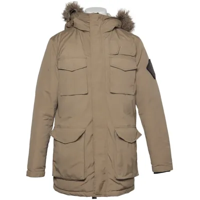 Parka (Beige) from Jack & Jones Vintage Cotton, Polyamide, Polyester