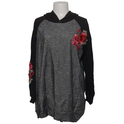 Hættetrøje (Gr 46 ❗ regular Stickerei.❗ Hoody ❗) fra Amy by Amy Vermont Bomuld, Elastan, Metallfiber, Modal, Polyamid