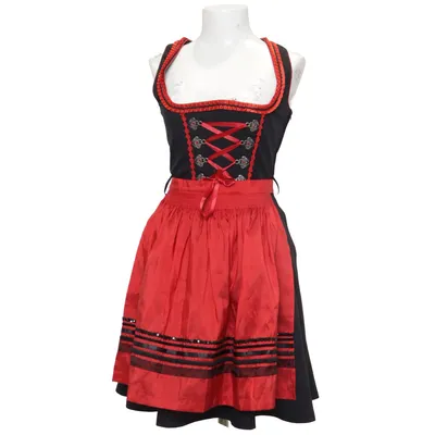 Dirndl (Svart, Röd, Flerfärgad) från Bergweiss Trachten Polyester
