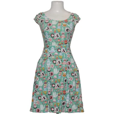 Dress (Green, Multicolored) from Retrolicious Cotton