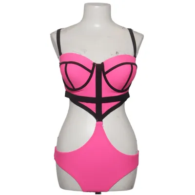 Maillot de bain une pièce (Rose, Noir) de Fei Élasthane, Polyamide
