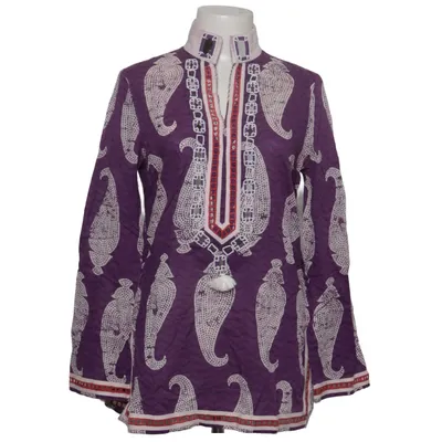 Tunique (Violet, Blanc) de Tory Burch Coton