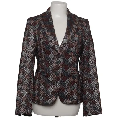 Blazer (Blue, Brown, Multicolored) from Vicolo Acetate, Cotton, Elastane, Metallic fiber, Polyester, Viscose
