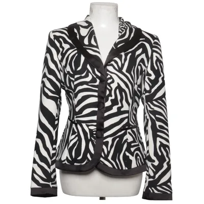 Blazer (Sort, Hvid) fra Pompöös Acetat, Elastan, Polyester, Viscose