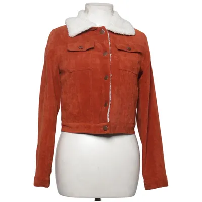 Lined denim jacket (Orange, White) from Haoduoyi Polyamide, Polyester