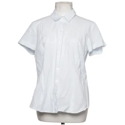 Kortärmad skjorta (Blå, Vit) från Van Heusen Bomull, Polyester