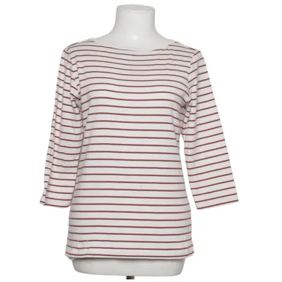Lange mouwen shirt (Wit, Bruin) Katoen, Elastaan