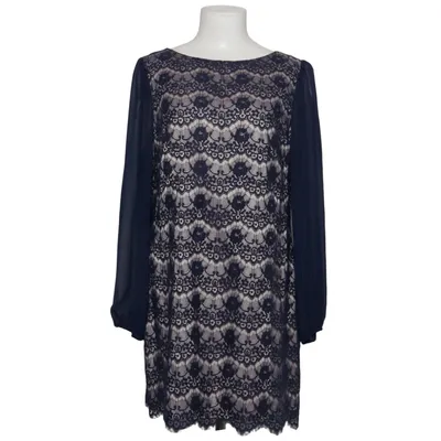 Jurk (Blauw, Beige) van Planet Katoen, Elastaan, Polyamide, Polyester