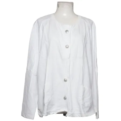 Cardigan (Hvid) fra Gina Laura Collection Bomuld, Polyester