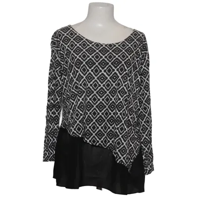 Blouse (Black, White) from Million X Viscose