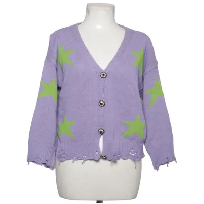 Cardigan (Purple, Green) from Susy Mix Acrylic, Cotton