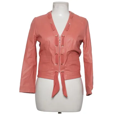 Läderjacka (Rosa) från Atos Lombardini Elastan, Skinn, Polyester