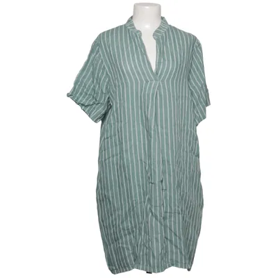 Kleid (Grün, Weiß) von Silk Road Leinen