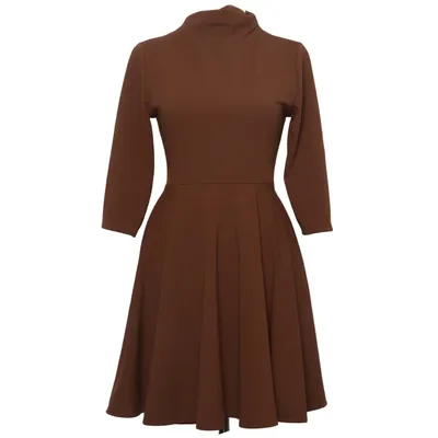Kjole (Brun) fra Erika Elastan, Polyester, Viscose