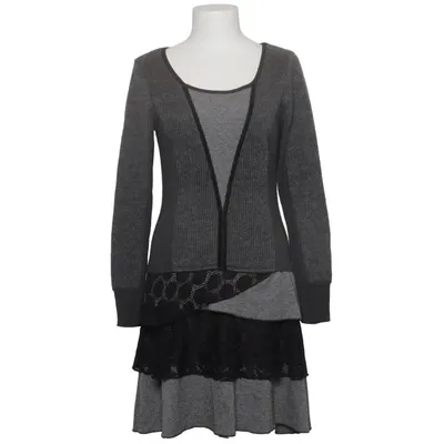 Robe (Gris, Noir) de Linea Tesini Acrylique, Polyester