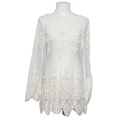 Blus (Vit) från R&F Bomull, Polyester