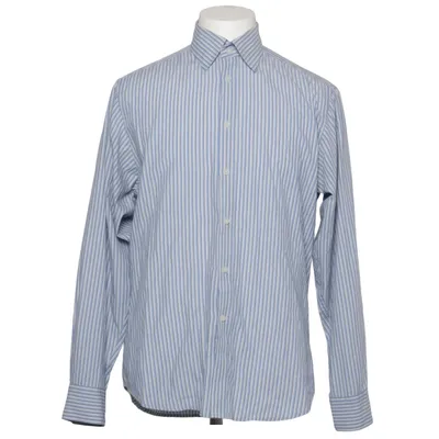 Shirt (Blue, White) from Yves Saint Laurent Cotton, Polyester