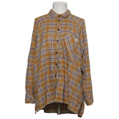 Flannel skjorte (Gul, Lilla, Hvid) fra Urban Outfitters Polyester, Viscose