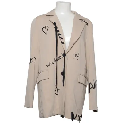 Blazer (Beige) von Aikha Baumwolle, Elasthan, Polyester