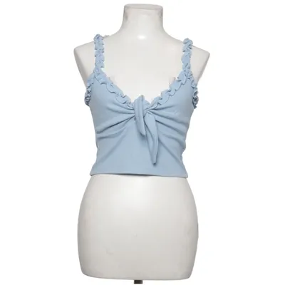 Crop top (Blue) from Pamela x NA-KD Elastane, Polyester, Viscose