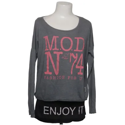 Lange mouwen shirt (Grijs, Zwart, Roze) van Mod Polyester