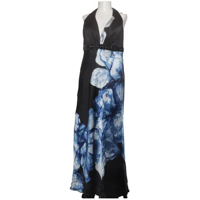 Halterneck dress (Black, Blue, White) from Alberto Makali Polyester, Silk