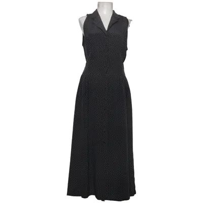 Shirt dress (Black, White) from Di Bari Silk
