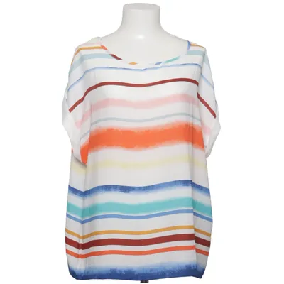 Top (Hvid, Flerfarvet) fra William de Faye Polyester, Silke