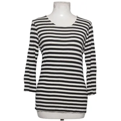 Langarmshirt (Schwarz, Weiß) von Ann Christine Elasthan, Viskose