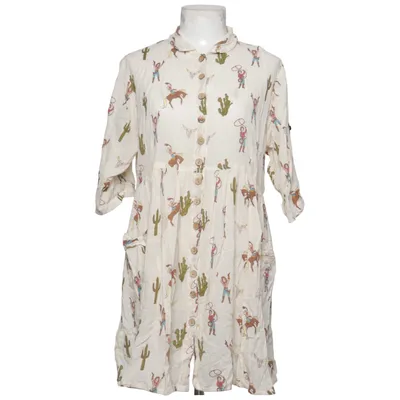 Robe chemise (Beige, Multicolore) de Tree of Life Coton
