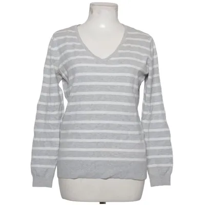 Pullover (Gray, White) from The Basics C&A Cotton, Nylon