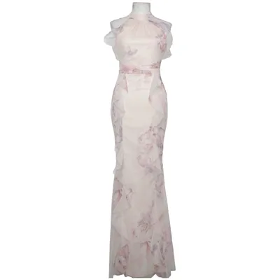 Evening gown (Beige, Multicolored) from Lipsy Polyester