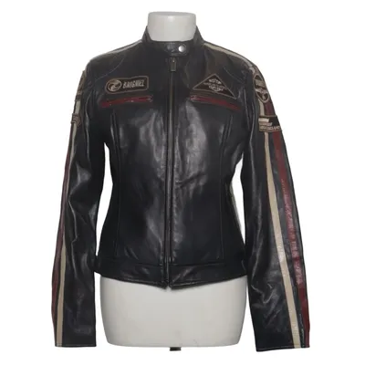 Motorjas (Blauw, Meerkleurig) van Transmission Leer, Polyester
