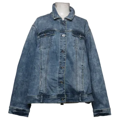 Denim jacket (Blue) from Samoon Cotton, Elastane, Polyester