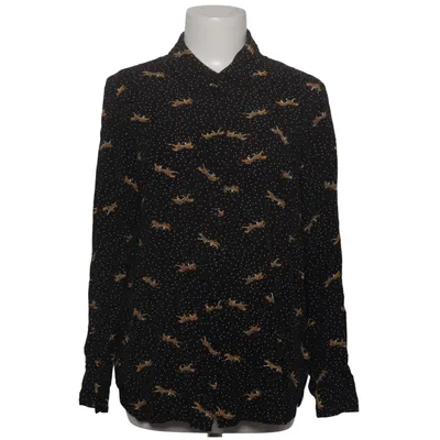 Bluse (Sort, Gul, Hvid) fra Paraphrase Viscose