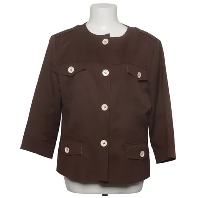 Veste safari (Marron) de Sônia Bogner Coton, Cupro, Élasthane