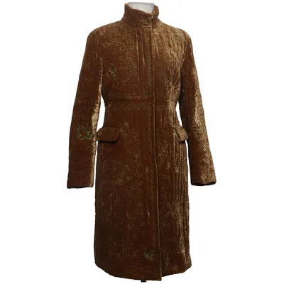 Coat (Brown) from Bogner Polyamide, Polyester, Silk, Viscose