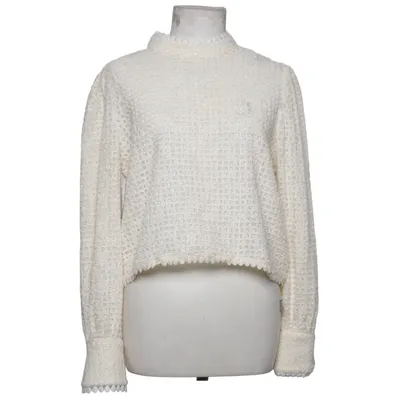 Blouse (White) from Elli White Elastane, Polyester