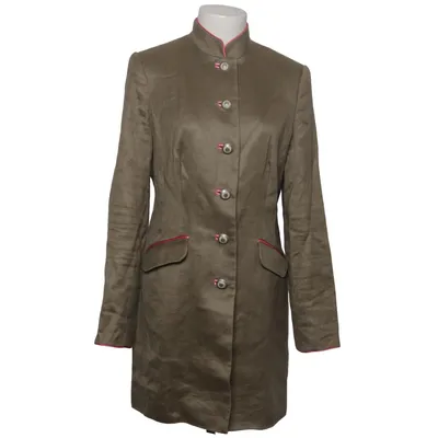 Frakke (Grøn) fra Brigitte von Boch Bomuld, Linned, Polyester