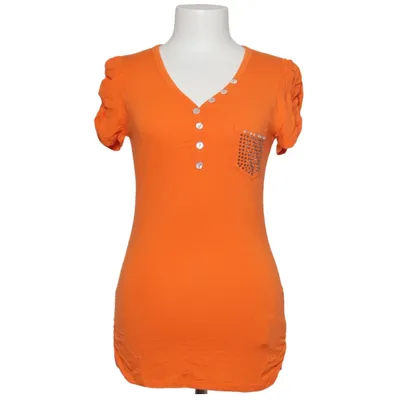 Henley shirt (Oranje) van Temt Katoen, Elastaan