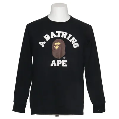 Langærmet t-shirt (Sort) fra A Bathing Ape Bomuld